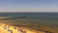 Kamera z widokiem na plażę i morze w Trzęsaczu - Powiat Gryficki
