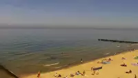 Kamera z widokiem na plażę i morze w Trzęsaczu - Powiat Gryficki