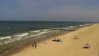 Kamera z widokiem na plażę i morze w Trzęsaczu - Powiat Gryficki