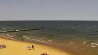 Kamera z widokiem na plażę i morze w Trzęsaczu - Powiat Gryficki