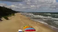Kamera z widokiem na plażę i morze w Trzęsaczu - Powiat Gryficki