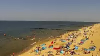 Kamera z widokiem na plażę i morze w Trzęsaczu - Powiat Gryficki