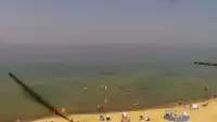 Kamera z widokiem na plażę i morze w Trzęsaczu - Powiat Gryficki