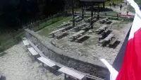Przepiękny widok z kamery na Turbaczu ze schroniska PTTK.