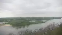 Widok z Kamery na styk rzeki Narew z Wisłą