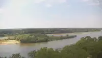 Widok z Kamery na styk rzeki Narew z Wisłą