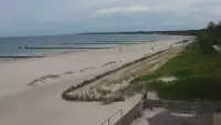Obraz na żywo z plaży w Ustce, nadmorską promenadę i punkt widokowy