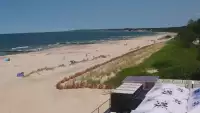 Obraz na żywo z plaży w Ustce, nadmorską promenadę i punkt widokowy
