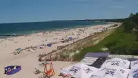 Obraz na żywo z plaży w Ustce, nadmorską promenadę i punkt widokowy