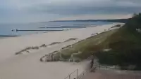 Obraz na żywo z plaży w Ustce, nadmorską promenadę i punkt widokowy