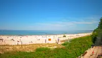 Obraz na żywo z plaży w Ustce, nadmorską promenadę i punkt widokowy