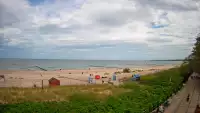 Obraz na żywo z plaży w Ustce, nadmorską promenadę i punkt widokowy