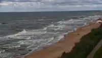 Ustronie Morskie widok z kamery na plażę