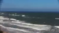 Ustronie Morskie widok z kamery na plażę