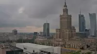 Obraz na Pałac Kultury i Nauki w Warszawie na żywo