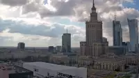 Obraz na Pałac Kultury i Nauki w Warszawie na żywo