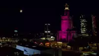 Obraz na Pałac Kultury i Nauki w Warszawie na żywo