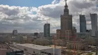 Obraz na Pałac Kultury i Nauki w Warszawie na żywo