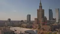 Obraz na Pałac Kultury i Nauki w Warszawie na żywo