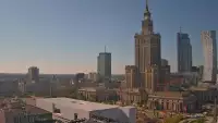 Obraz na Pałac Kultury i Nauki w Warszawie na żywo