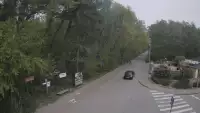 Ujęcie na część deptaka w Wiciu nad morzem