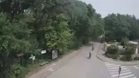 Ujęcie na część deptaka w Wiciu nad morzem