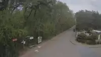 Ujęcie na część deptaka w Wiciu nad morzem