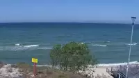 Łazy - widok na plażę w obrotowej kamery