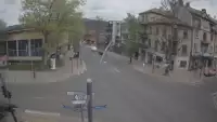Zakopane - widok na skrzyżowanie ulic Zamoyskiego z Krupówkami.