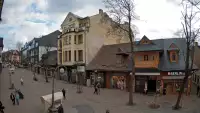 Widok z Kamery na Ulicę Krupówki w Zakopanem na żywo