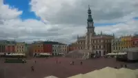 Widok na Rynek Wielki Miasta w ZAMOŚCIU - KAMERA LIVE