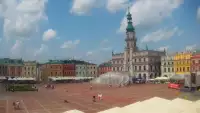 Widok na Rynek Wielki Miasta w ZAMOŚCIU - KAMERA LIVE