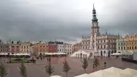 Widok na Rynek Wielki Miasta w ZAMOŚCIU - KAMERA LIVE