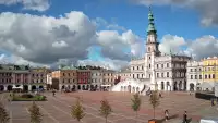 Widok na Rynek Wielki Miasta w ZAMOŚCIU - KAMERA LIVE