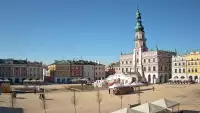 Widok na Rynek Wielki Miasta w ZAMOŚCIU - KAMERA LIVE