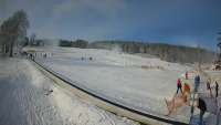 Widok na szkółkę narciarską Winterpol w Zieleńcu