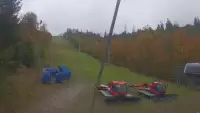 Dolna stacja wyciagu, którym narciarze dotrą na Mały Rachowiec