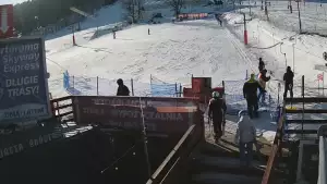 Widok na orczyk ANTKI w kompleksie narciarskim Zieleniec Sport Arena