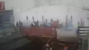 Widok na orczyk ANTKI w kompleksie narciarskim Zieleniec Sport Arena