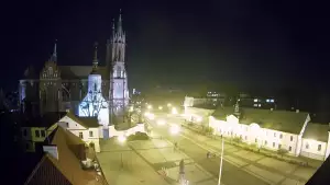 BIAŁYSTOK - widok z kamery na Archikatedrę NOWOŚĆ