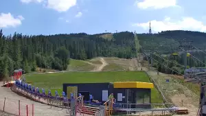 Widok na trasy Szczyrk - Jaworzyna w Centralnym Ośrodku Sportów