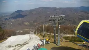 Widok z Kamery na stację narciarską CZANTORIA