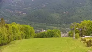 Widok z Kamery na stację narciarską CZANTORIA