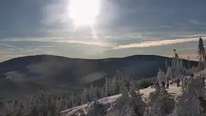 Czarna Góra - kamera luxtorpeda widok z górnej stacji