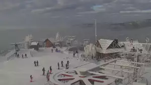 Kamera prezentuje panoramę gór z ośrodka narciarskiego Czorsztyn ski - Kluszkowce