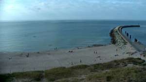 Widok z Kamery na plażę w Darłowie