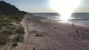Wydmy w Dźwirzynie z kamery online.
