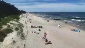 Wydmy w Dźwirzynie z kamery online.