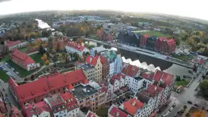 Widok na rzeke Elbląg i Bulwar Zygmunta Augusta