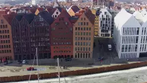 Gdańsk - widok z kamery na Starówkę od strony Motławy